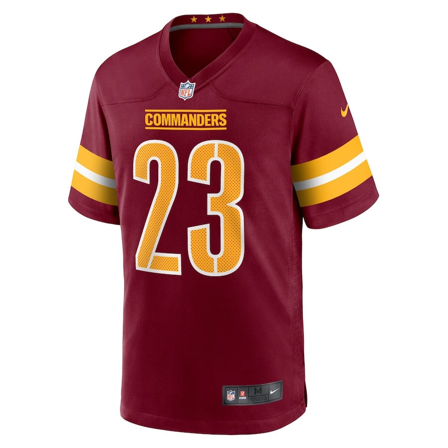 Alternative view of Marshon Lattimore #23 Washington Commanders Game Jersey - Men's | Burgundy
