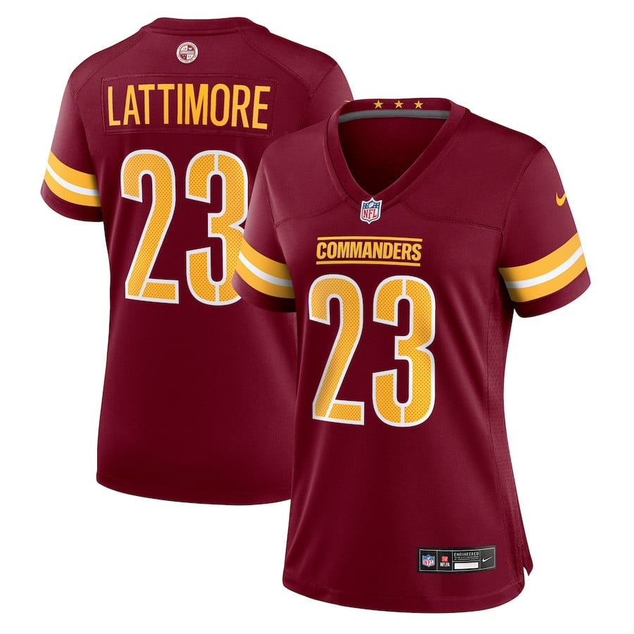 Marshon Lattimore #23 Washington Commanders Game Jersey - Women's | Burgundy