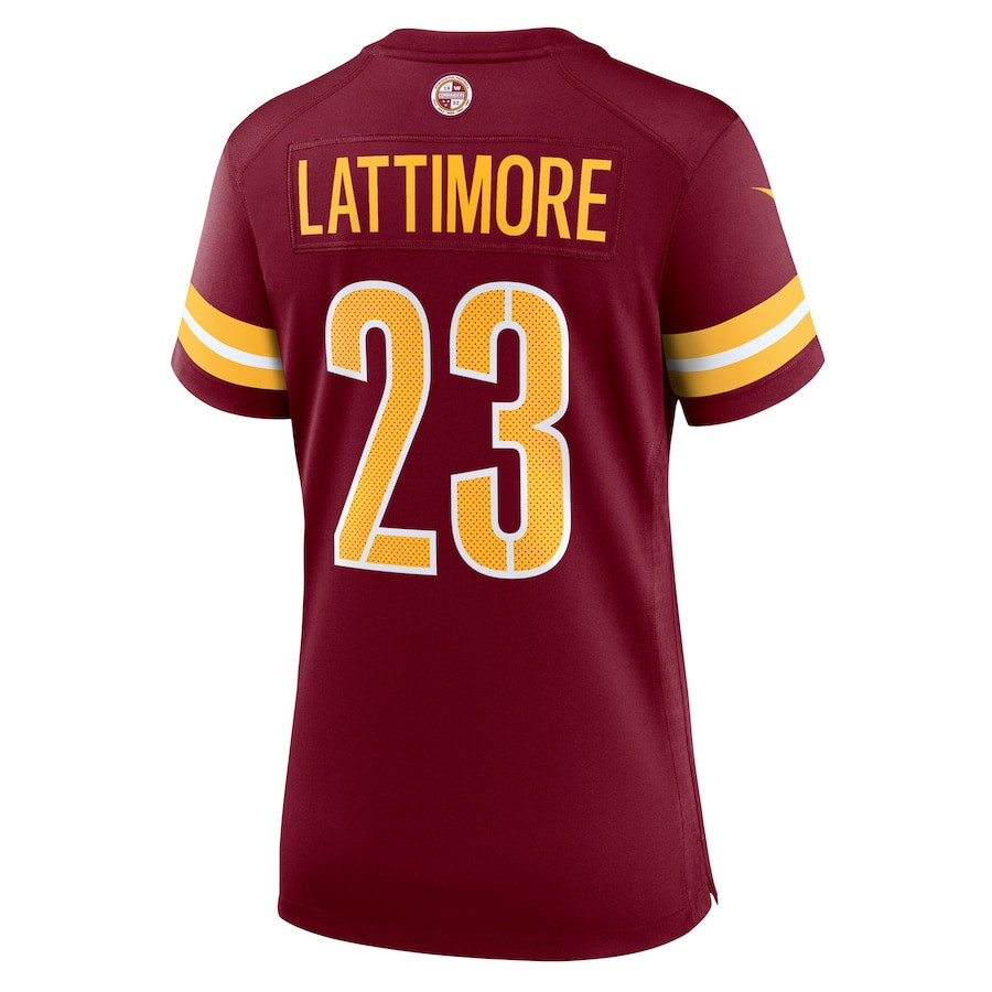 Marshon Lattimore #23 Washington Commanders Game Jersey - Women's | Burgundy - Image 3