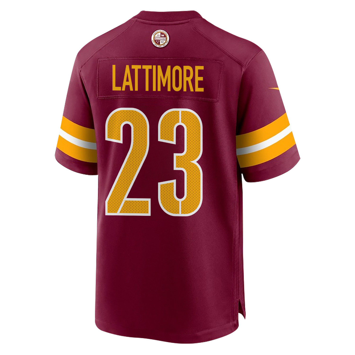 Alternative view of Marshon Lattimore #23 Washington Commanders Super Bowl LIX Legend Jersey - Men's | Burgundy