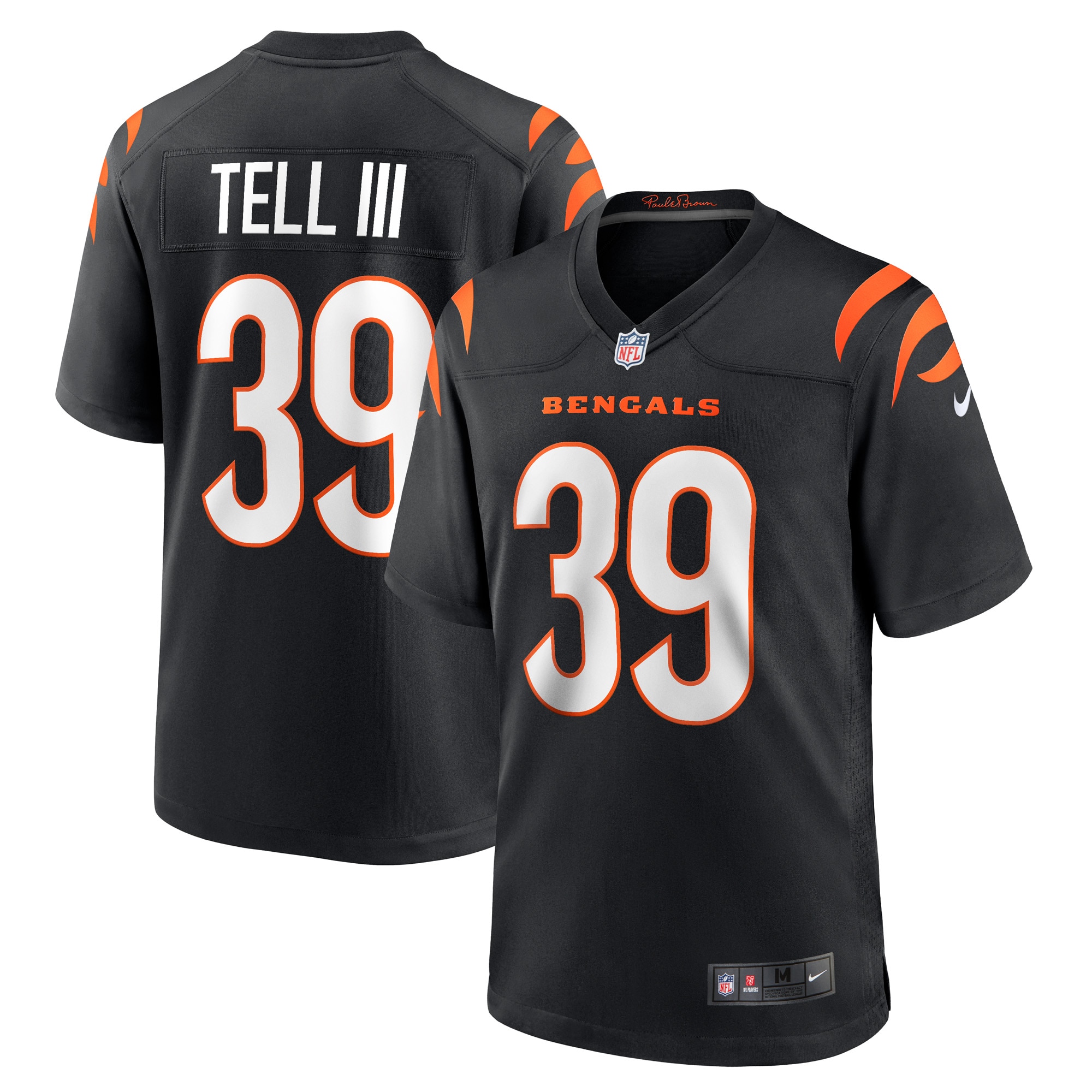 Marvell Tell III Cincinnati Bengals Game Jersey - Men's