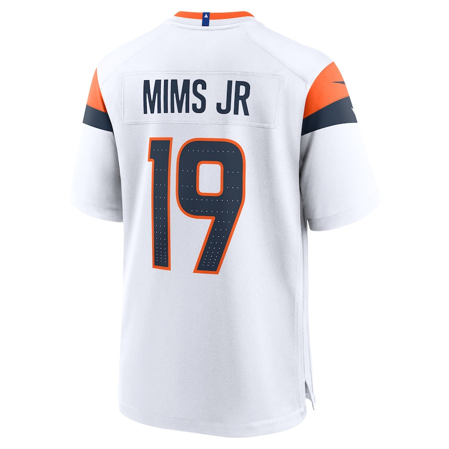 Marvin Mims Jr #19 Denver Broncos Game Jersey - Men's | White - Image 3