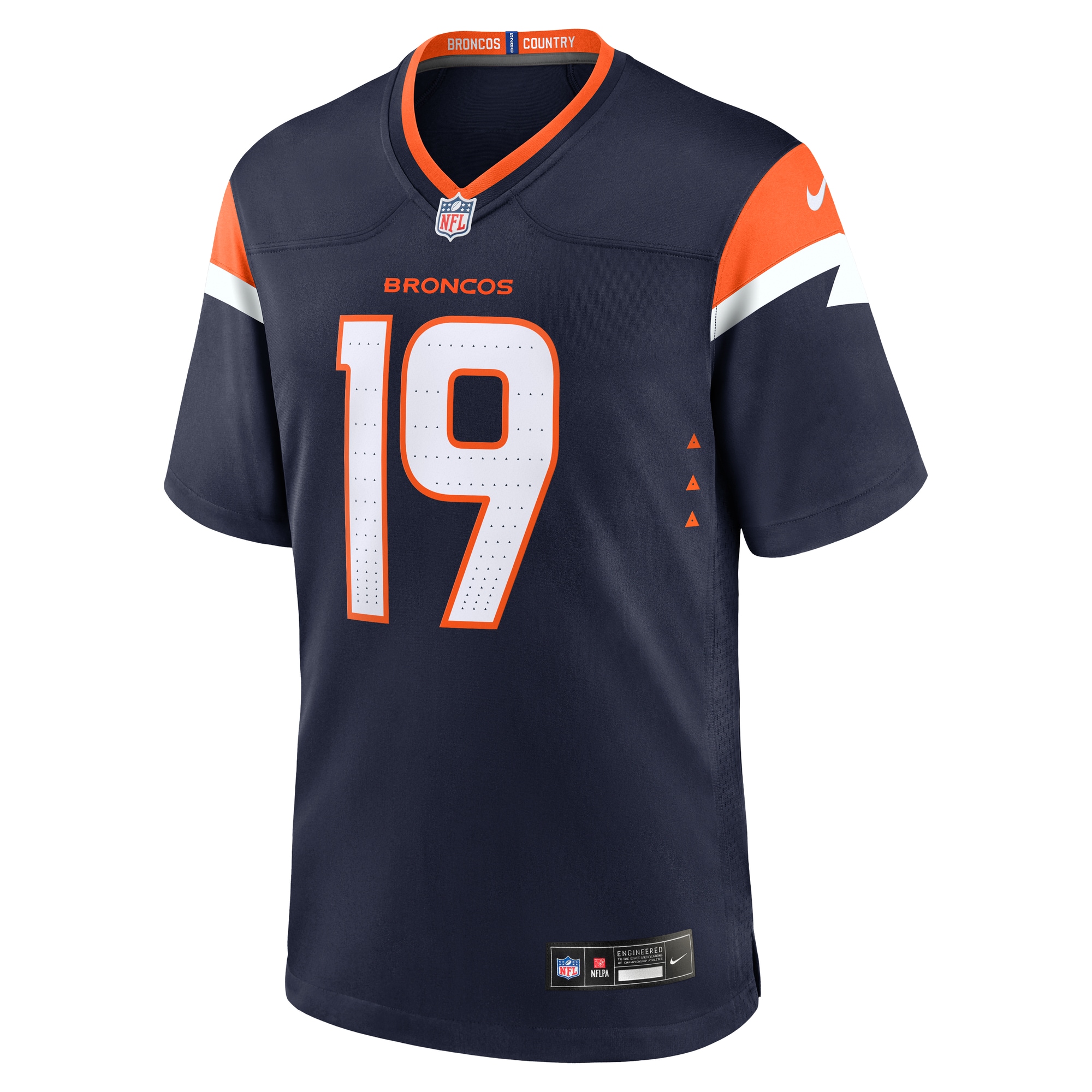 Alternative view of Marvin Mims Jr Denver Broncos Alternate Game Jersey - Men's