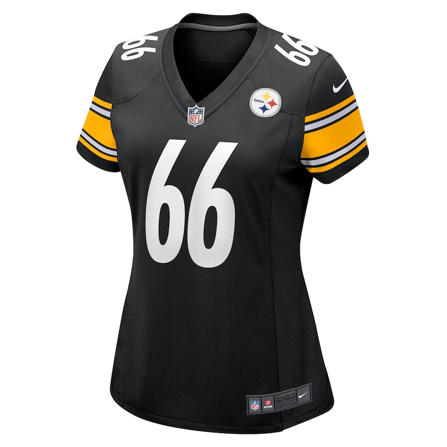 Alternative view of Mason McCormick #66 Pittsburgh Steelers Game Jersey - Women's | Black