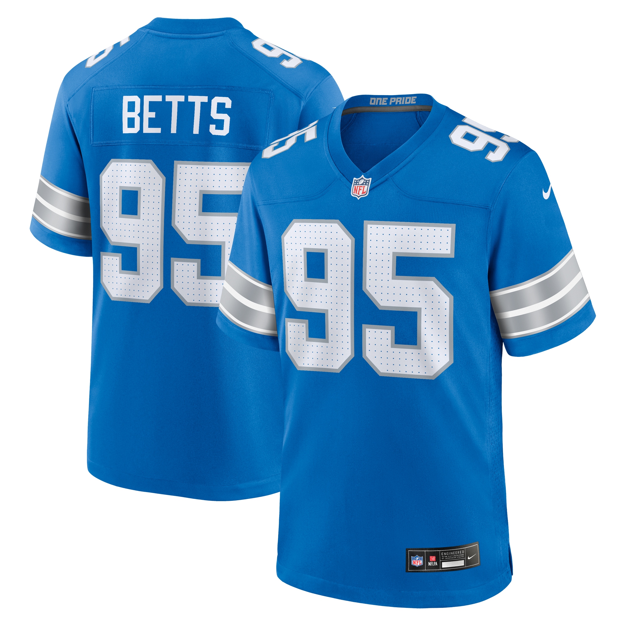 Mathieu Betts Detroit Lions Game Jersey - Men's