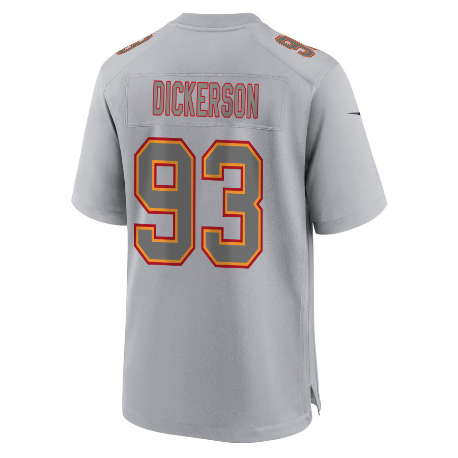 Matt Dickerson #93 Kansas City Chiefs Super Bowl LVIII Champions 4X Game Jersey - Men's | Gray - Image 3