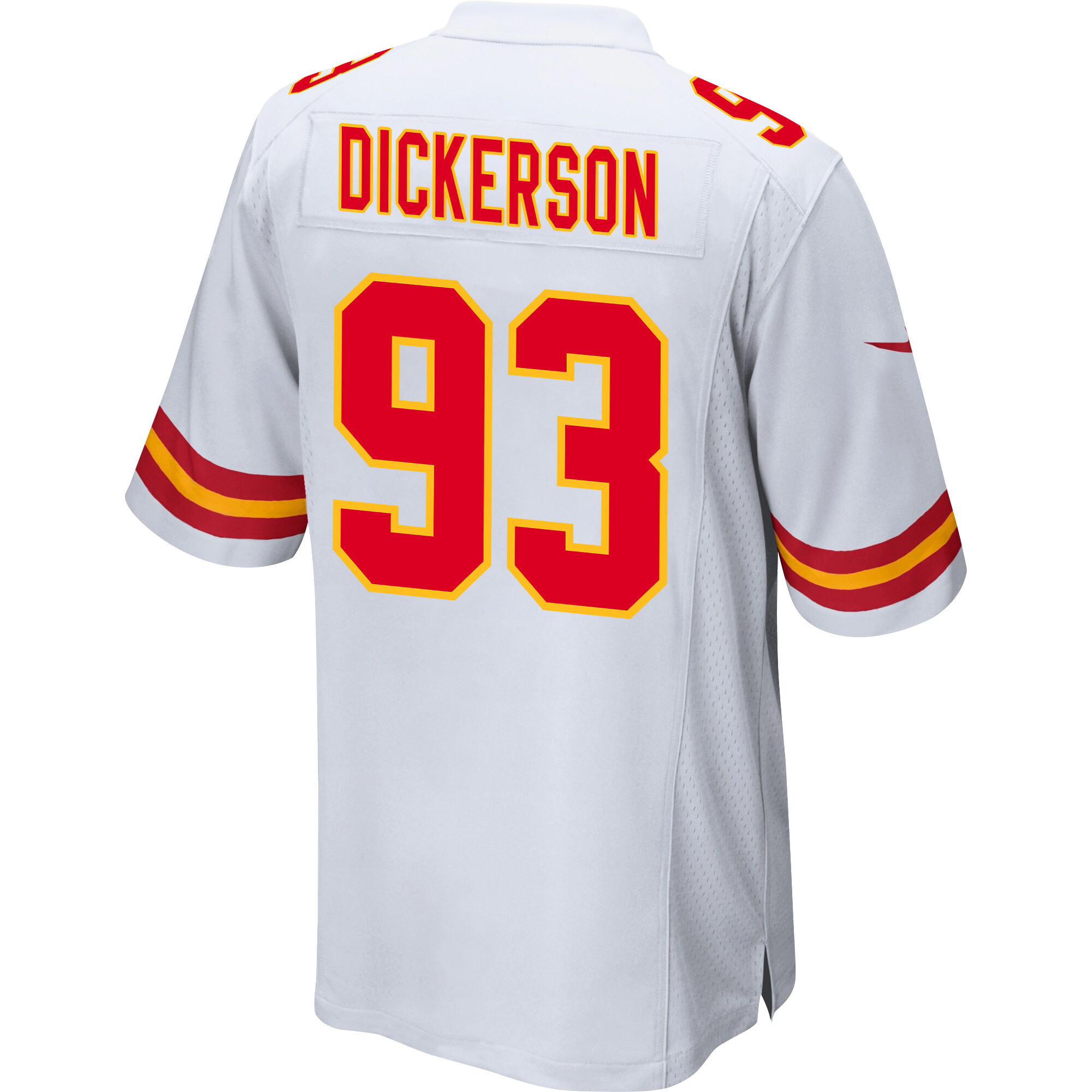 Matt Dickerson #93 Kansas City Chiefs Super Bowl LVIII Patch Game Jersey - Men's | White - Image 3