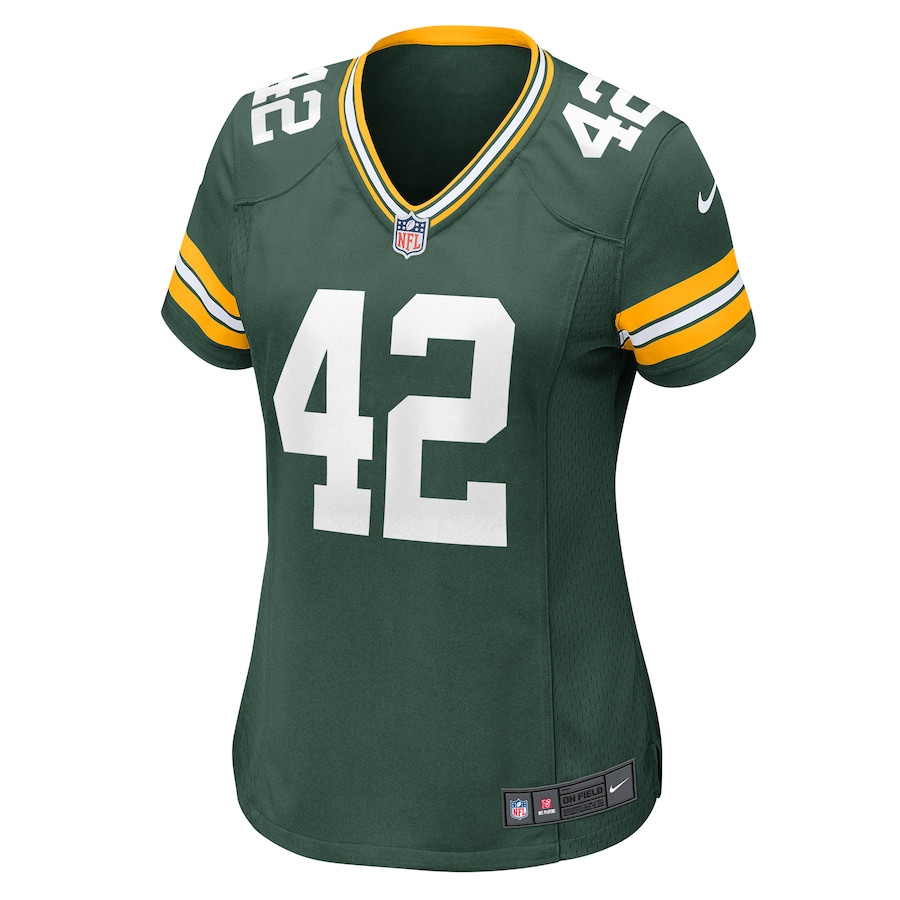 Alternative view of Matt Orzech #42 Green Bay Packers Game Jersey - Women's | Green