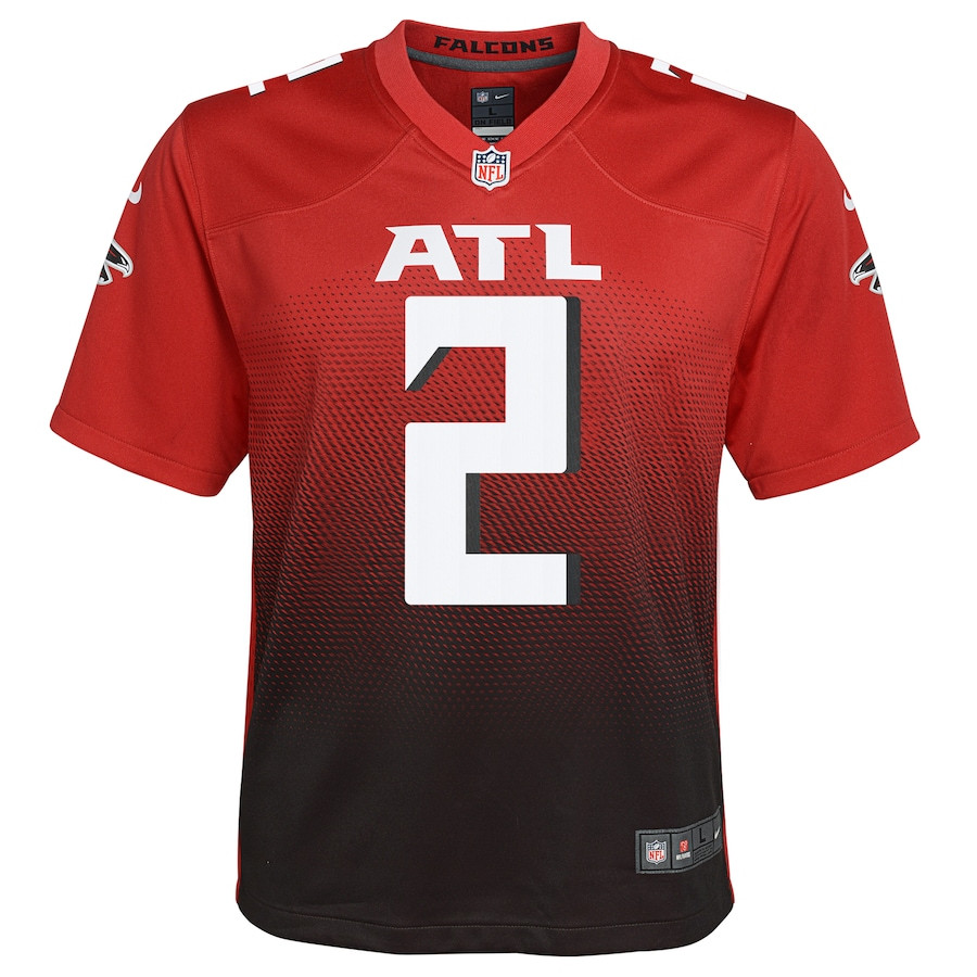 Alternative view of Matt Ryan #2 Atlanta Falcons 2nd Alternate Game Jersey - Youth | Red