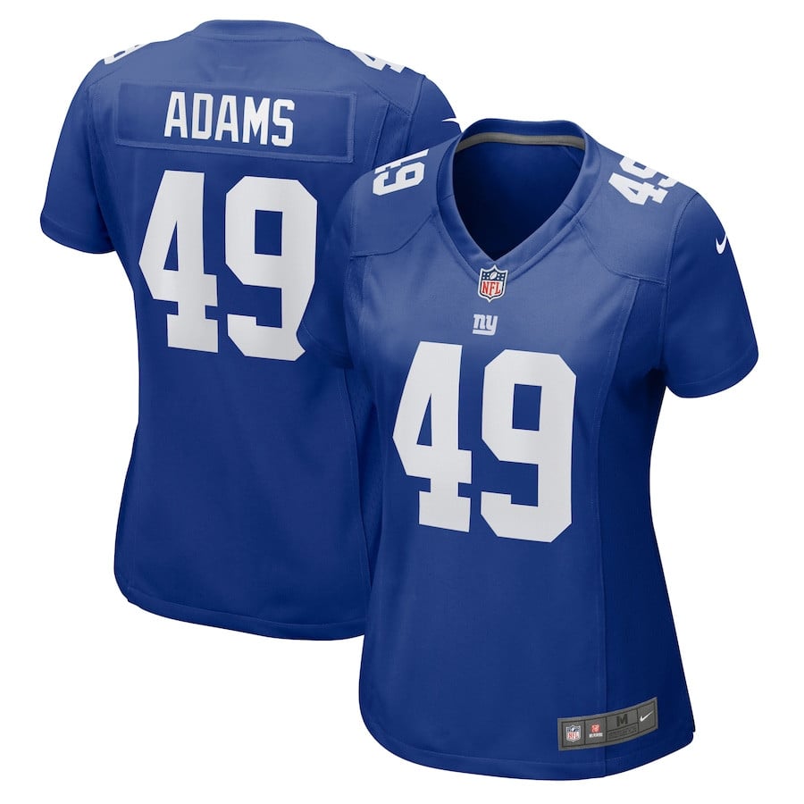 Matthew Adams #49 New York Giants Game Jersey - Women's | Royal