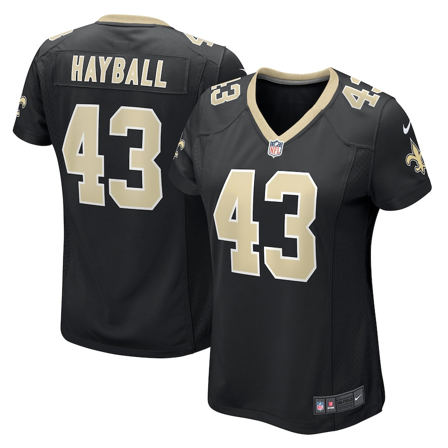 Matthew Hayball #43 New Orleans Saints Game Jersey - Women's | Black