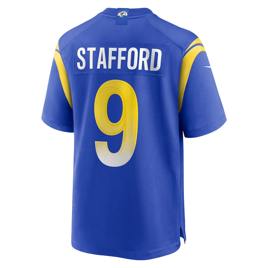 Matthew Stafford #9 Los Angeles Rams Game Jersey - Men's | Royal - Image 3