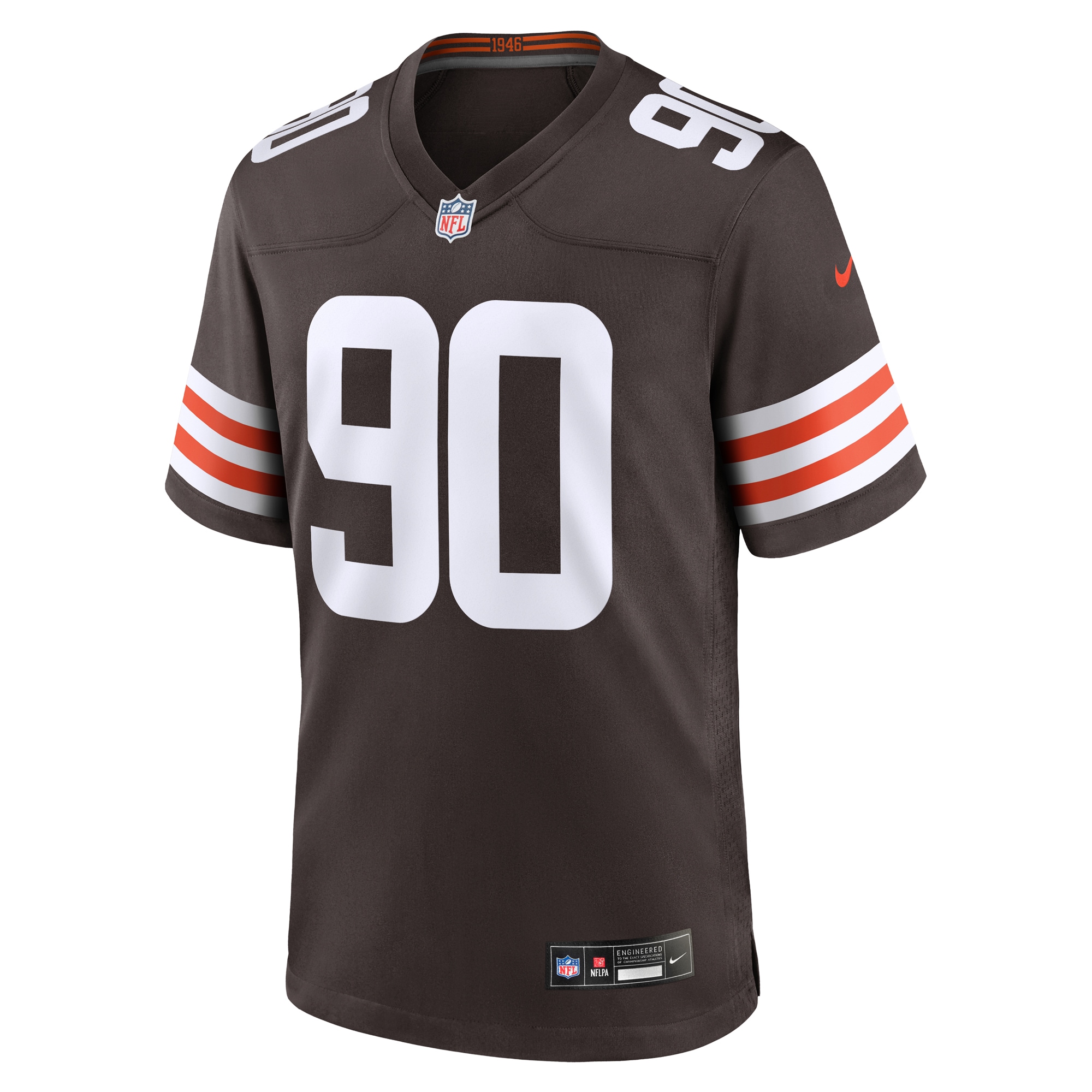 Alternative view of Maurice Hurst II Cleveland Browns Game Jersey - Men's