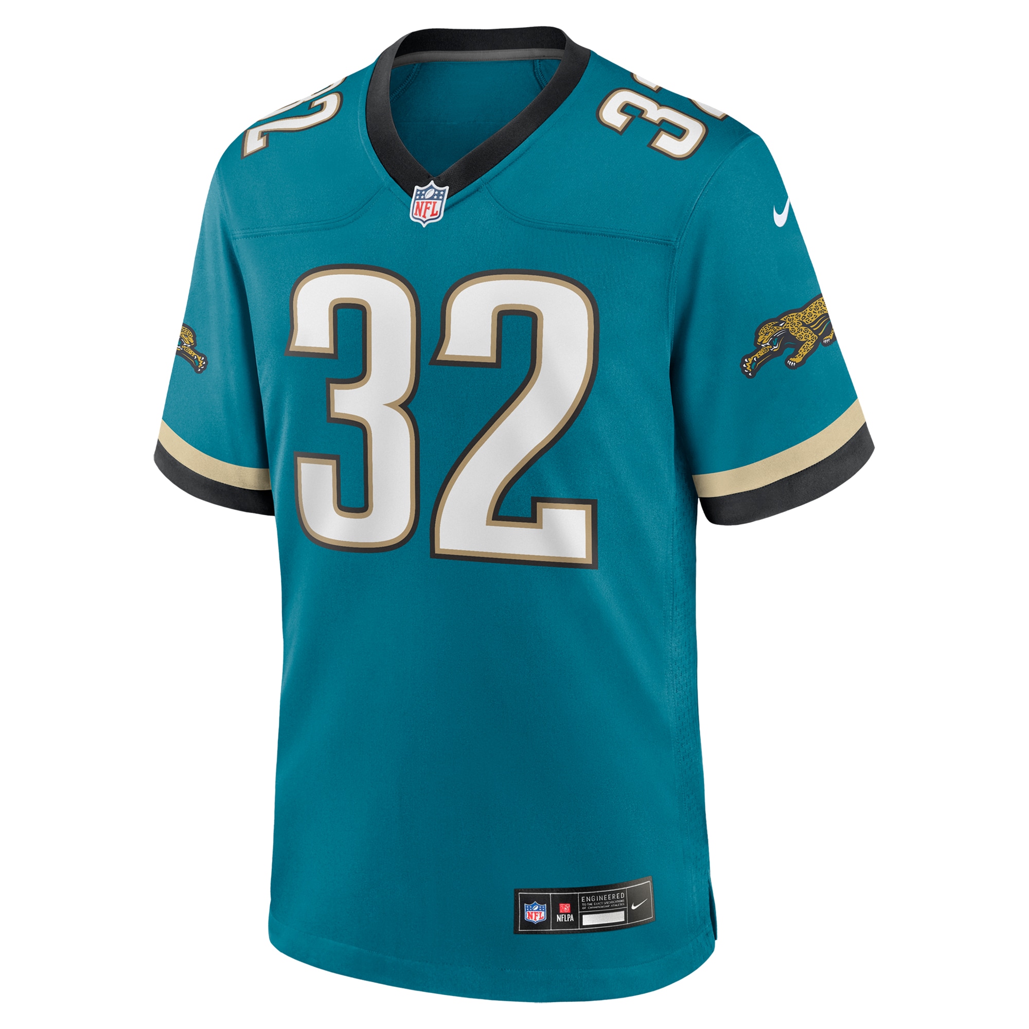 Alternative view of Maurice Jones-Drew Jacksonville Jaguars Throwback Game Jersey - Men's | Drew Teal Prowler Throwback Retired Player Game Jersey