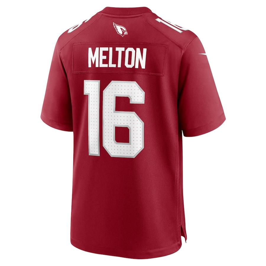 Max Melton #16 Arizona Cardinals Game Jersey - Men's | Cardinal - Image 3