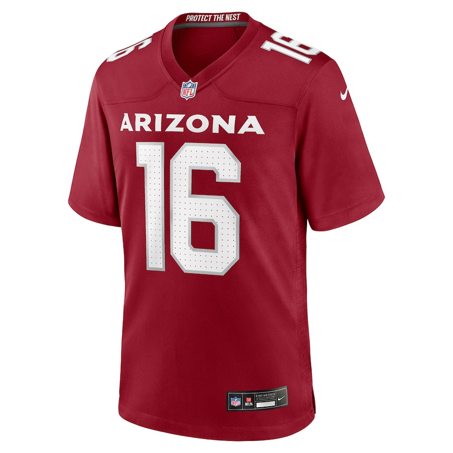 Alternative view of Max Melton #16 Arizona Cardinals Game Jersey - Men's | Cardinal