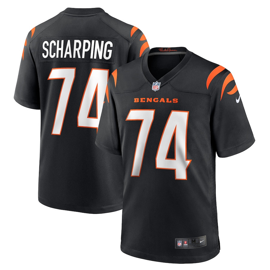 Max Scharping #74 Cincinnati Bengals Game Jersey - Men's | Black