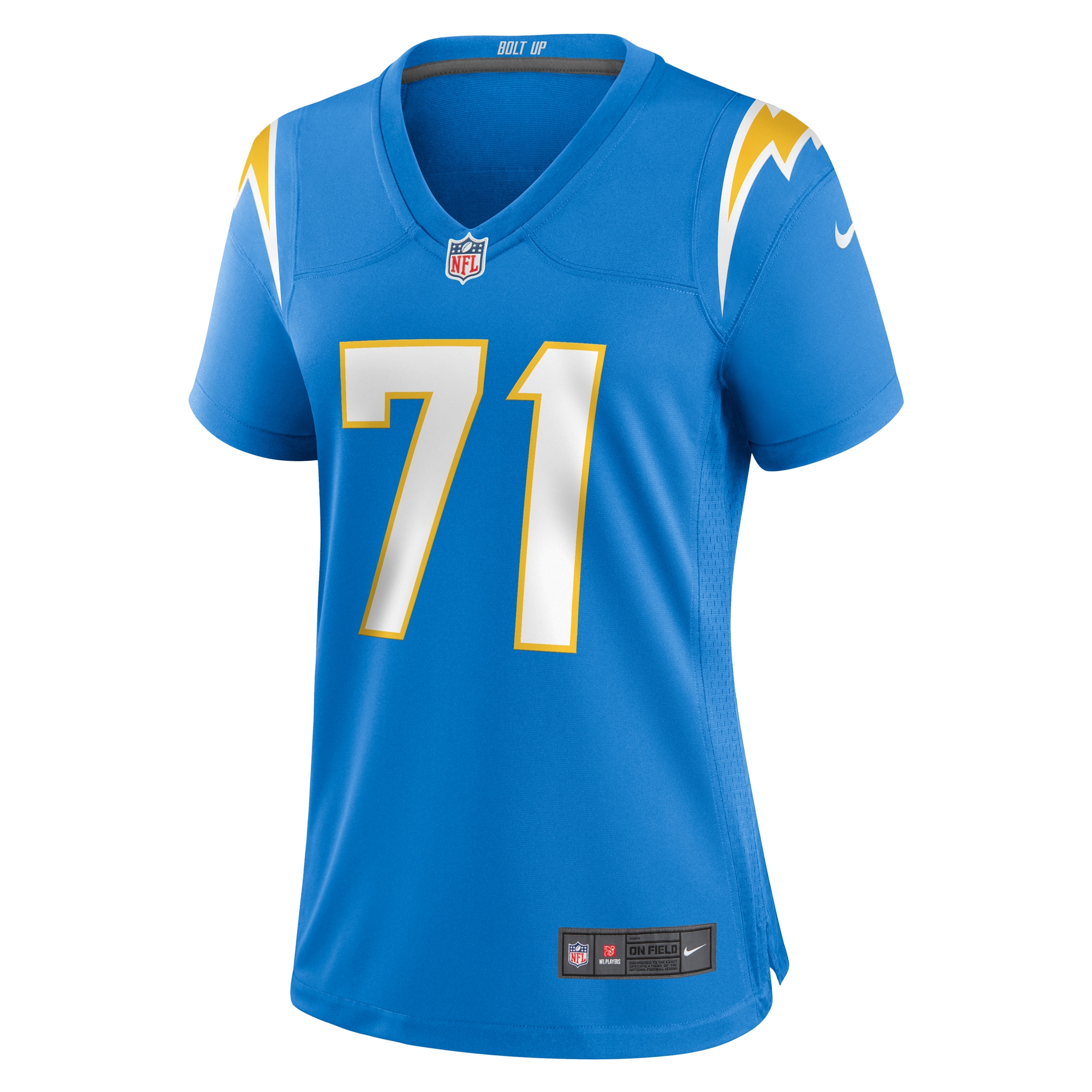Alternative view of McFadden Los Angeles Chargers Game Jersey - Women's