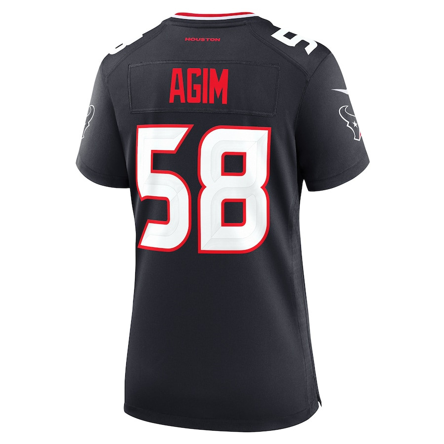 McTelvin Agim #58 Houston Texans Game Jersey - Women's | Navy - Image 3