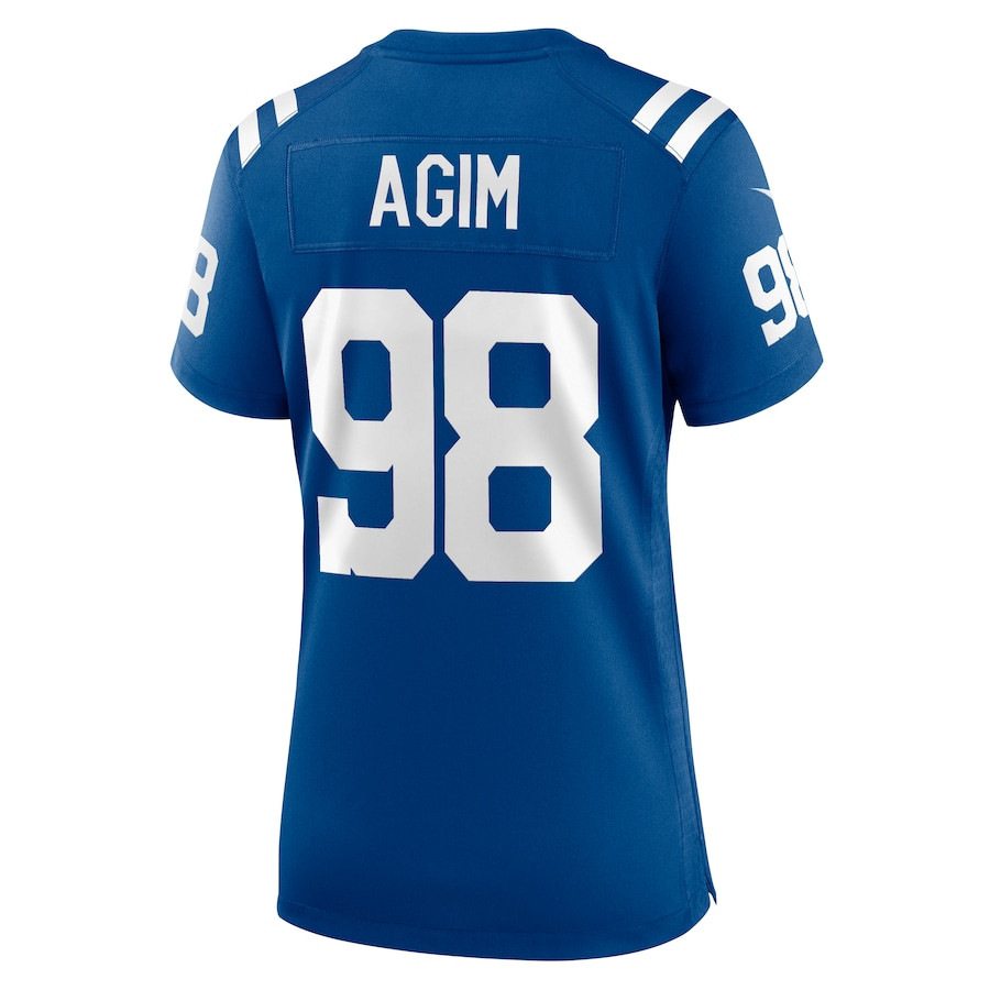 McTelvin Agim #98 Indianapolis Colts Game Jersey - Women's | Royal - Image 3