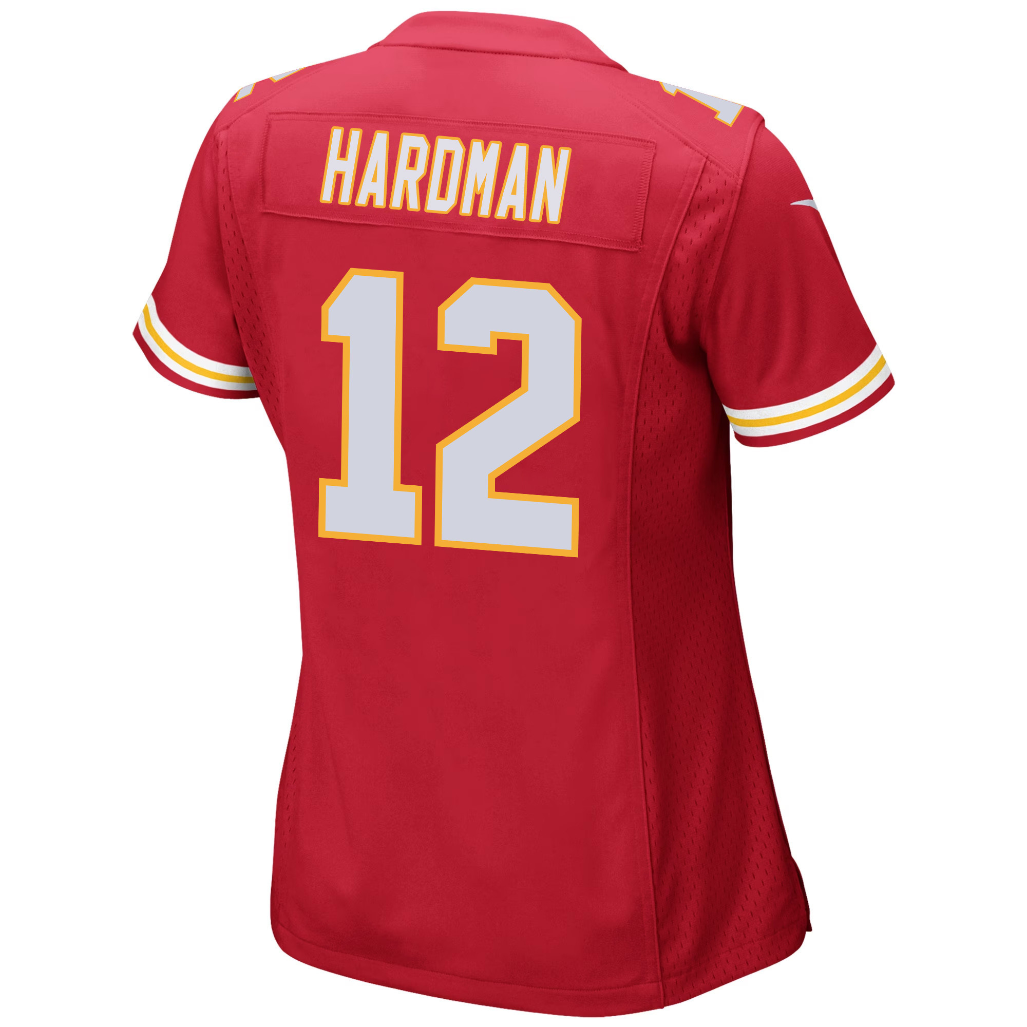 Mecole Hardman #12 Kansas City Chiefs Super Bowl LVIII Champions 4X Game Jersey - Women's | Red - Image 3