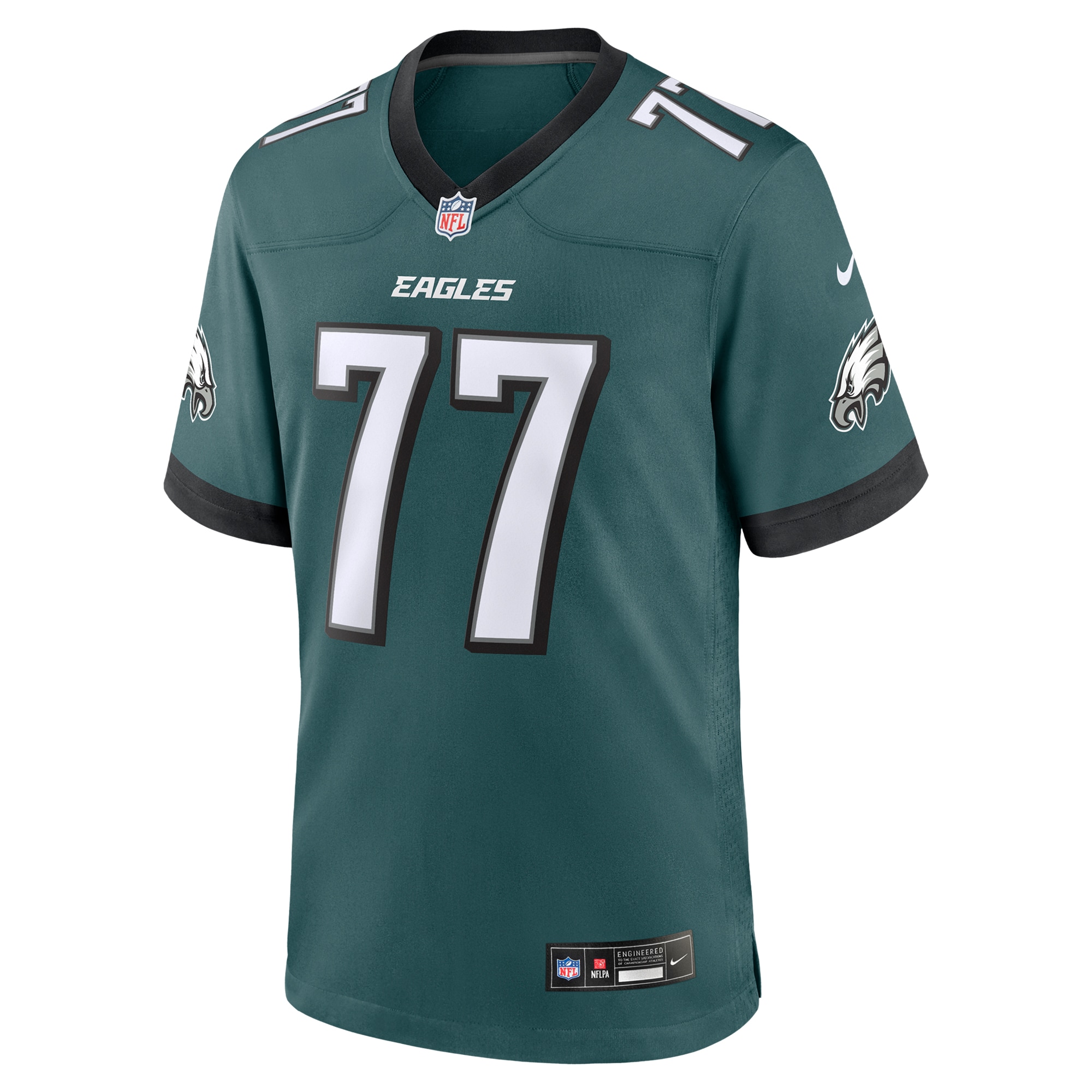 Alternative view of Mekhi Becton Philadelphia Eagles Game Jersey - Men's