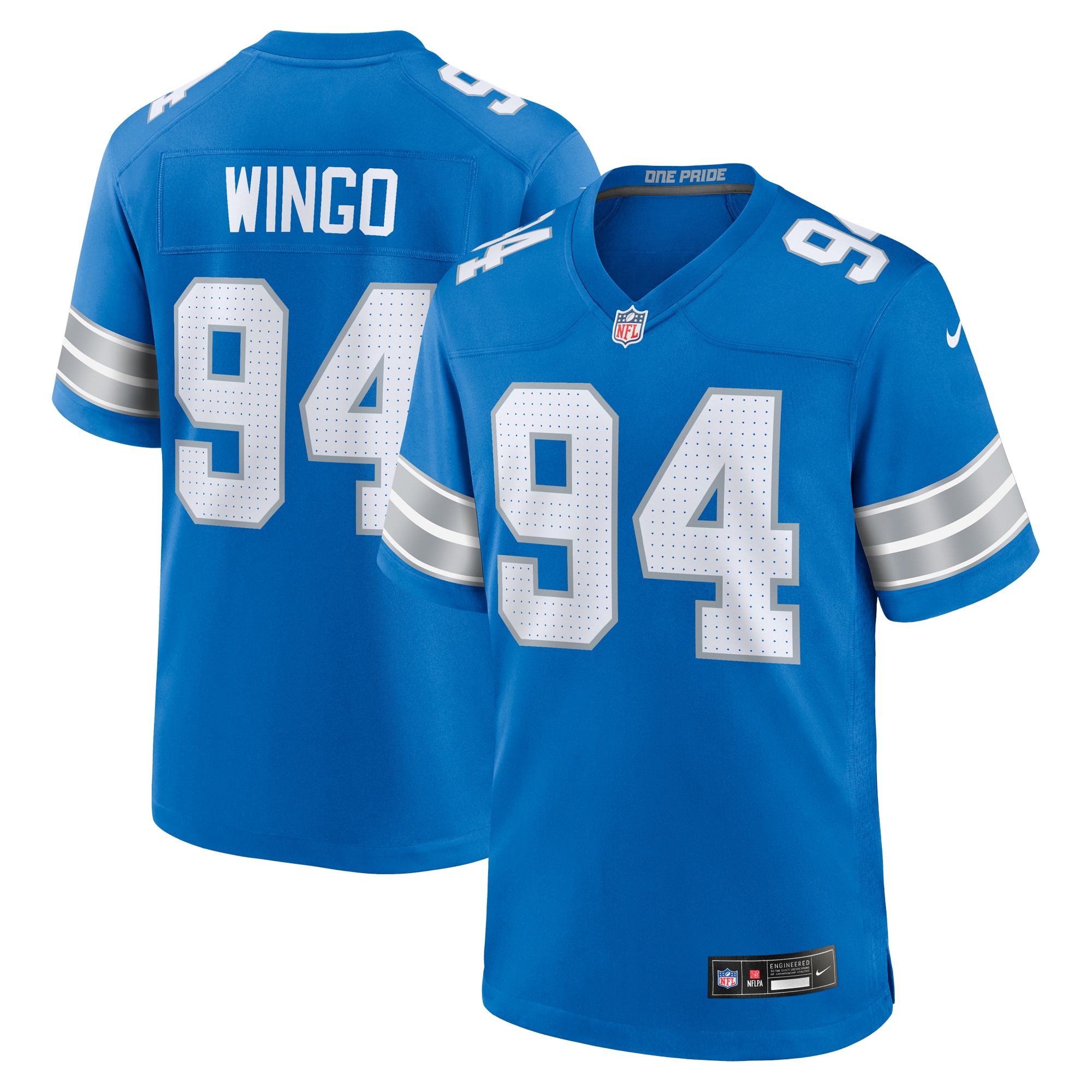 Mekhi Wingo Detroit Lions Game Jersey - Men's