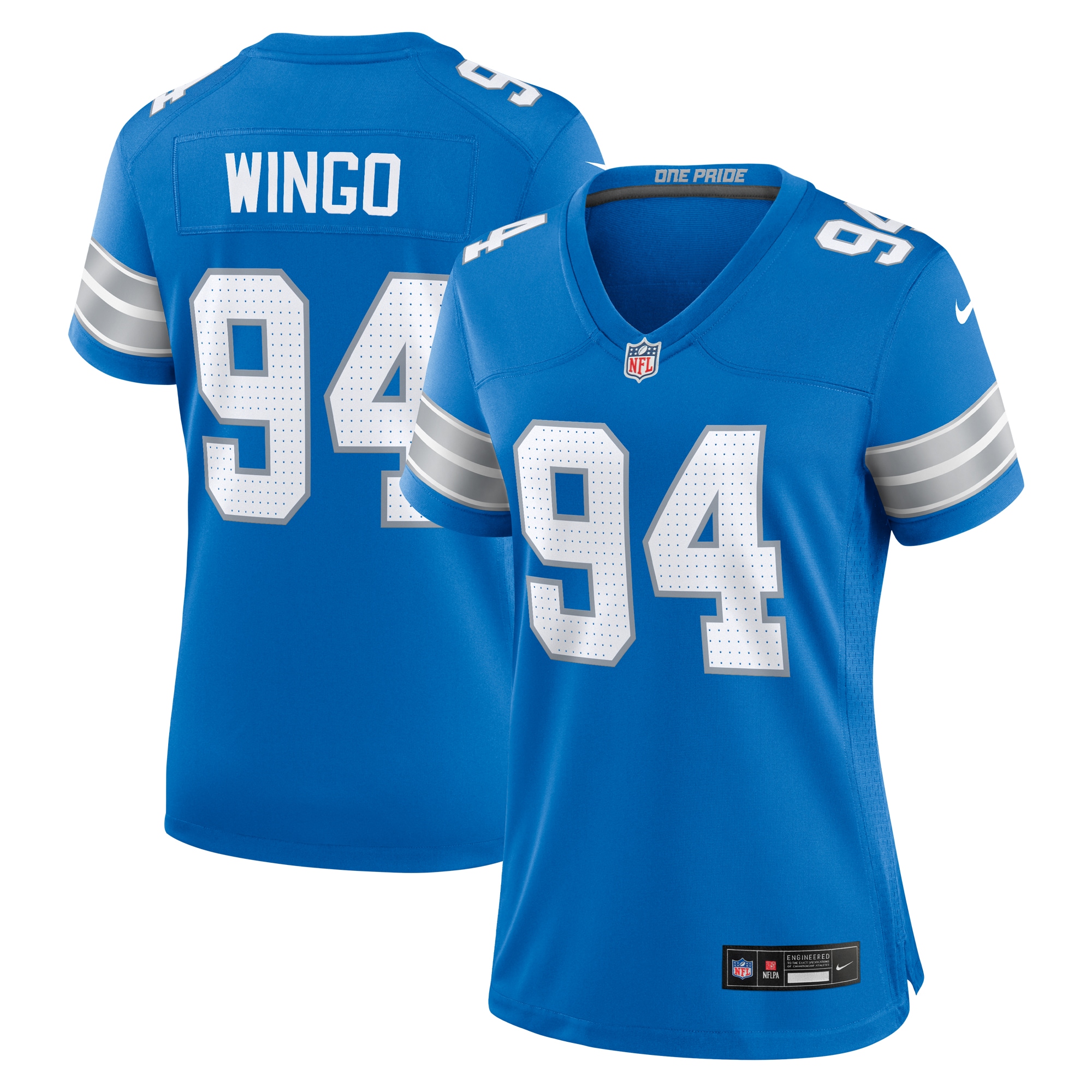 Mekhi Wingo Detroit Lions Game Jersey - Women's