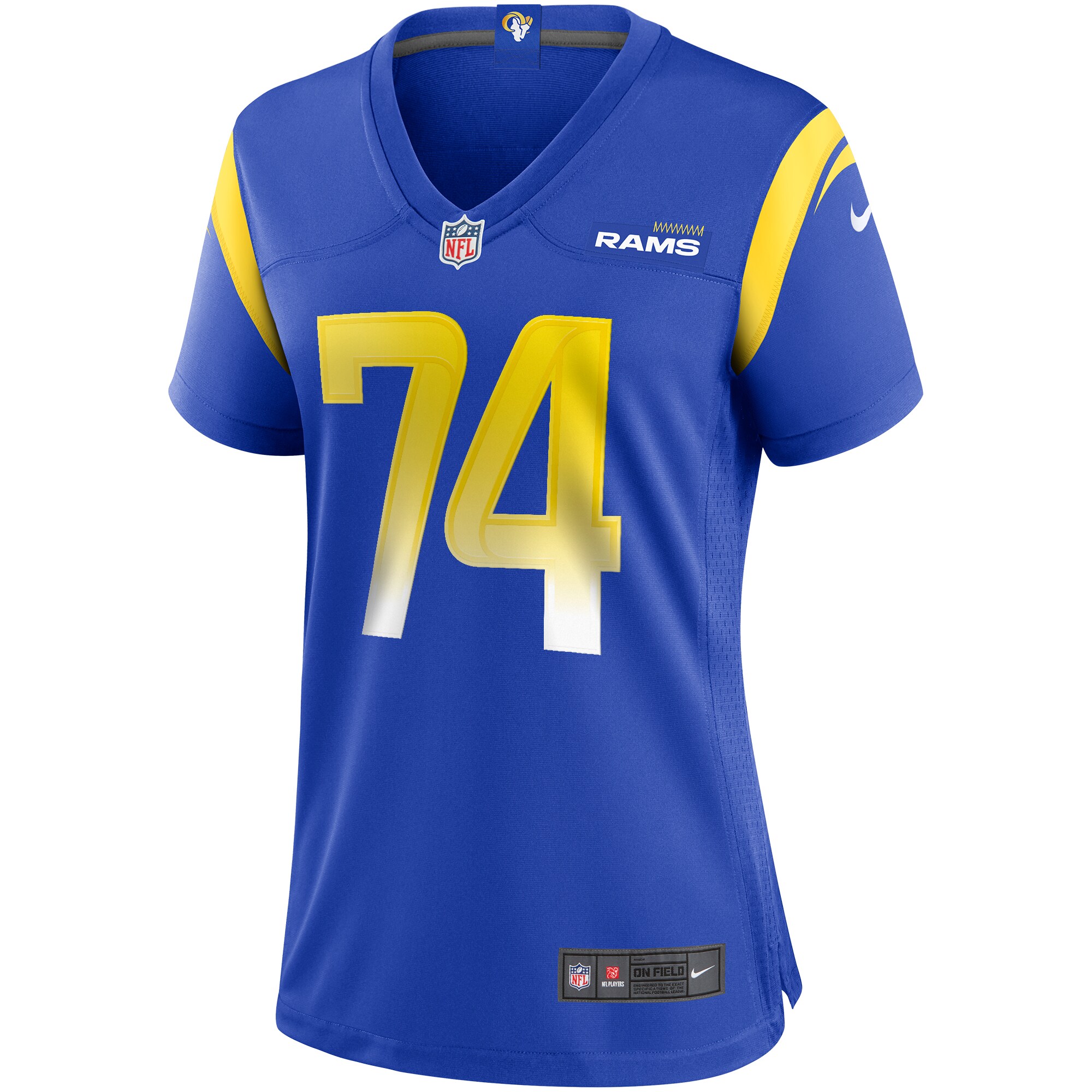 Alternative view of Merlin Olsen Los Angeles Rams Retired Player Game Jersey - Women's