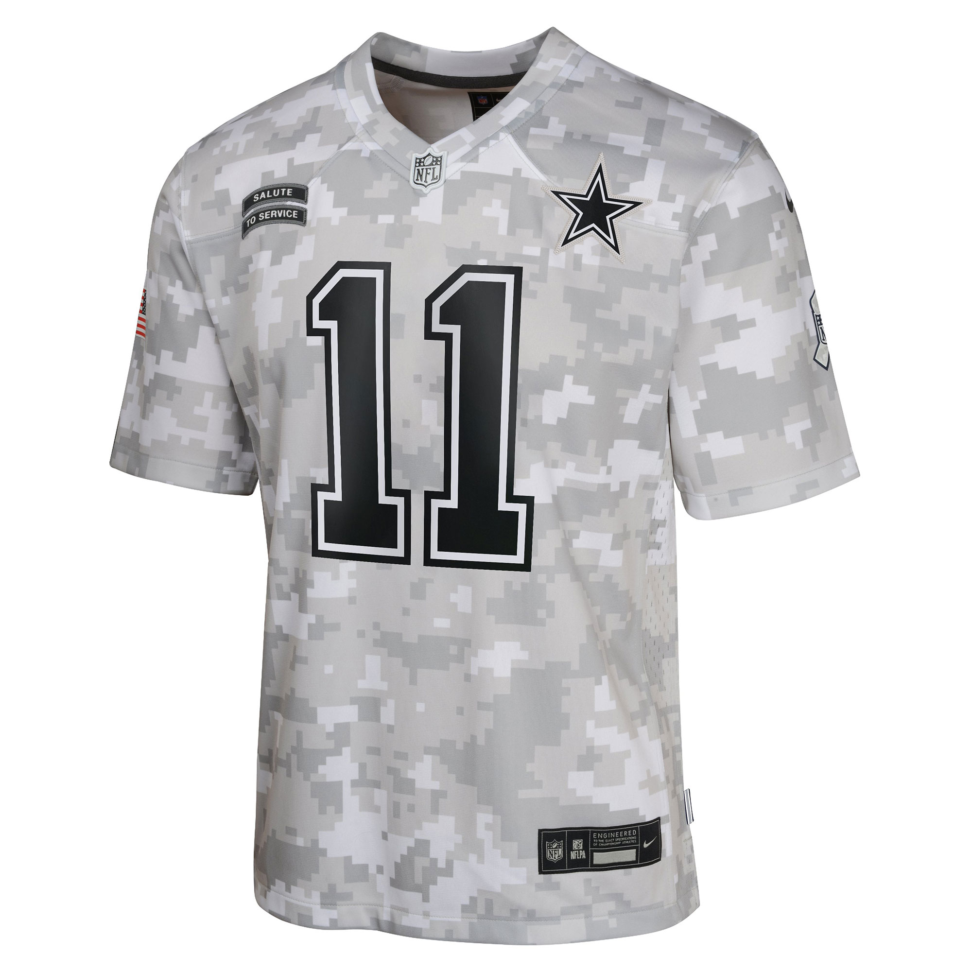 Alternative view of Micah Parsons Dallas Cowboys Salute To Service Game Jersey - Youth