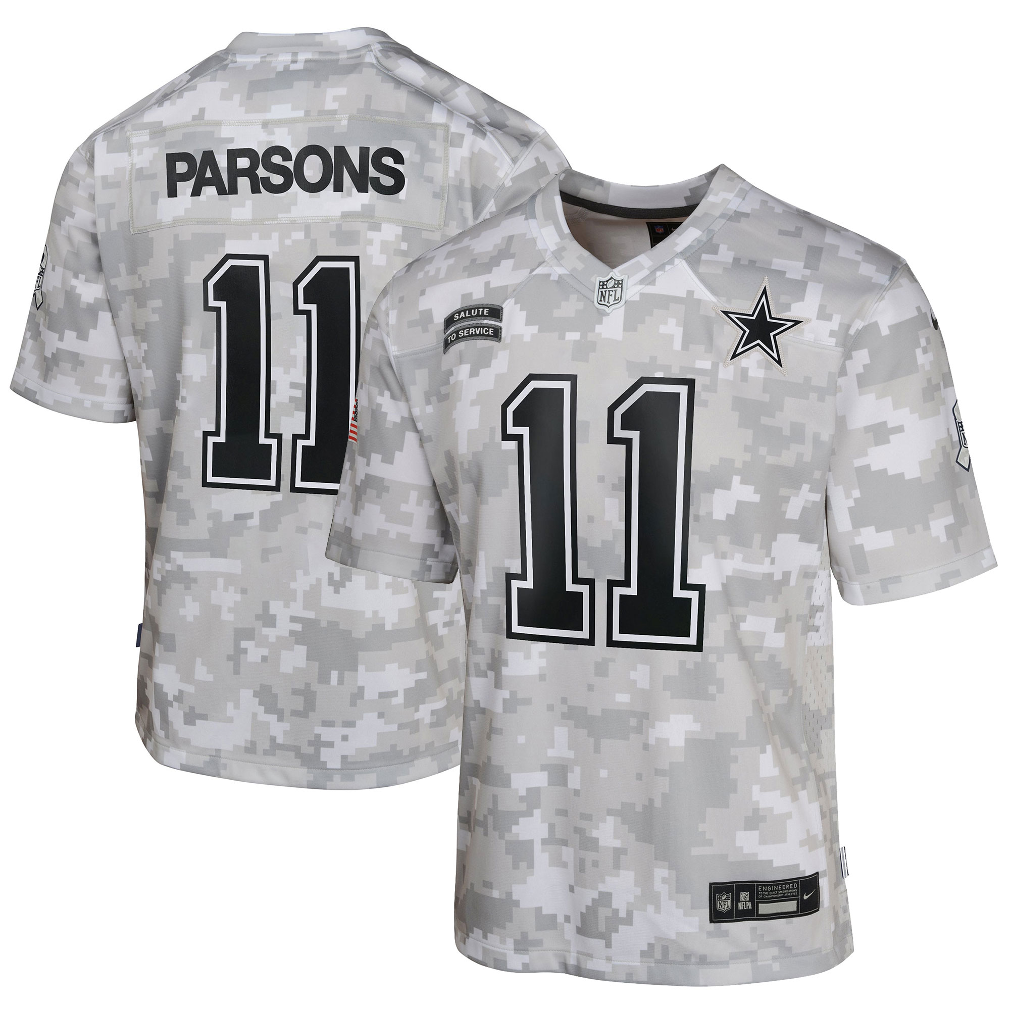 Micah Parsons Dallas Cowboys Salute To Service Game Jersey - Youth