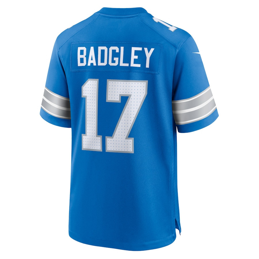 Michael Badgley #17 Detroit Lions Game Jersey - Men's | Blue - Image 3
