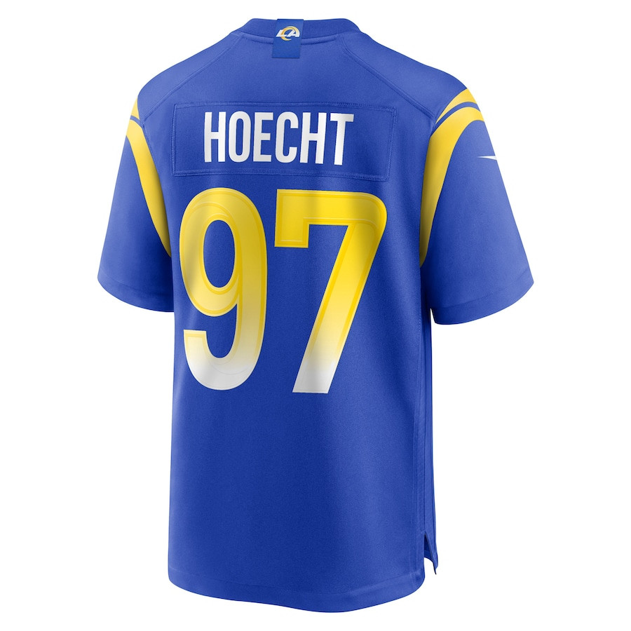 Michael Hoecht #97 Los Angeles Rams Game Jersey - Men's | Royal - Image 3