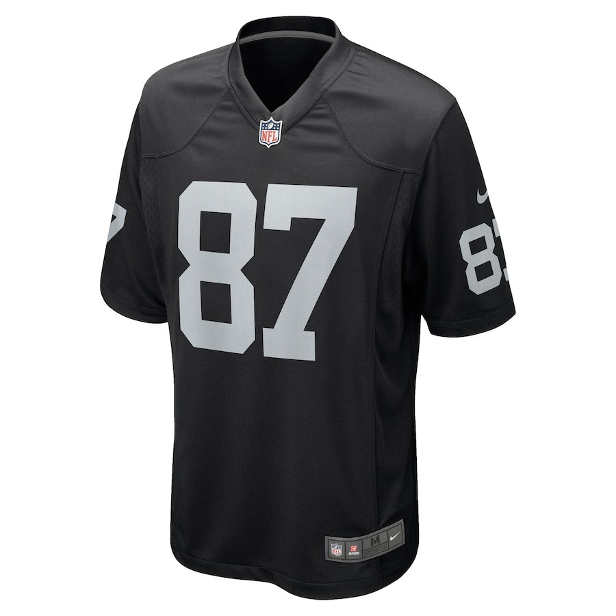 Alternative view of Michael Mayer #87 Las Vegas Raiders Game Jersey - Men's | Black