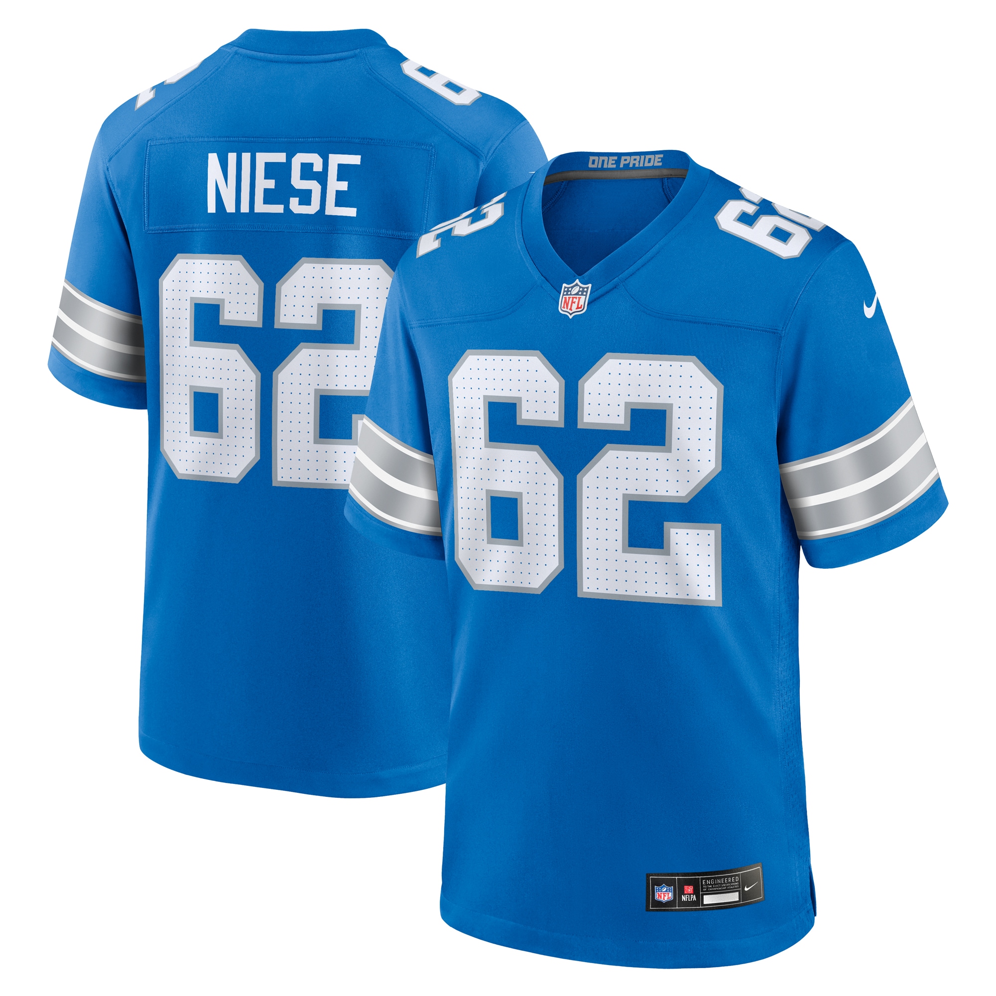 Michael Niese Detroit Lions Game Jersey - Men's