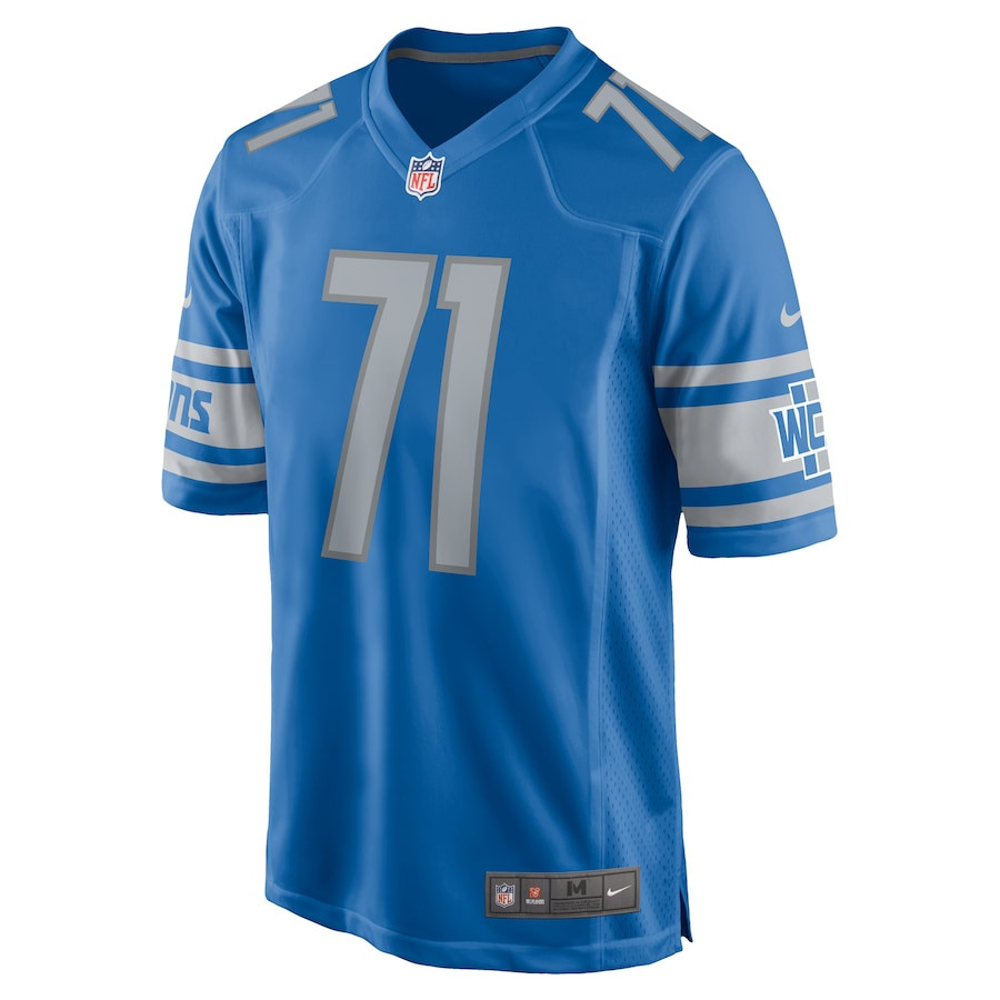 Alternative view of Michael Schofield #71 Detroit Lions Game Jersey - Men's | Blue