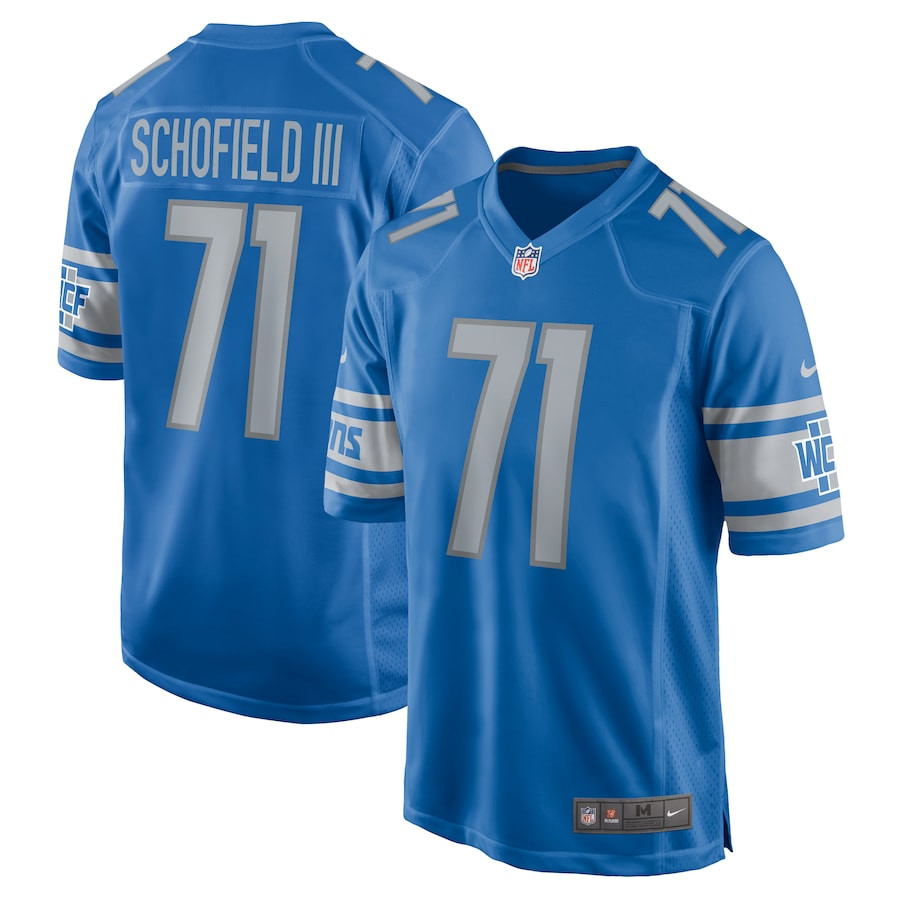 Michael Schofield #71 Detroit Lions Game Jersey - Men's | Blue