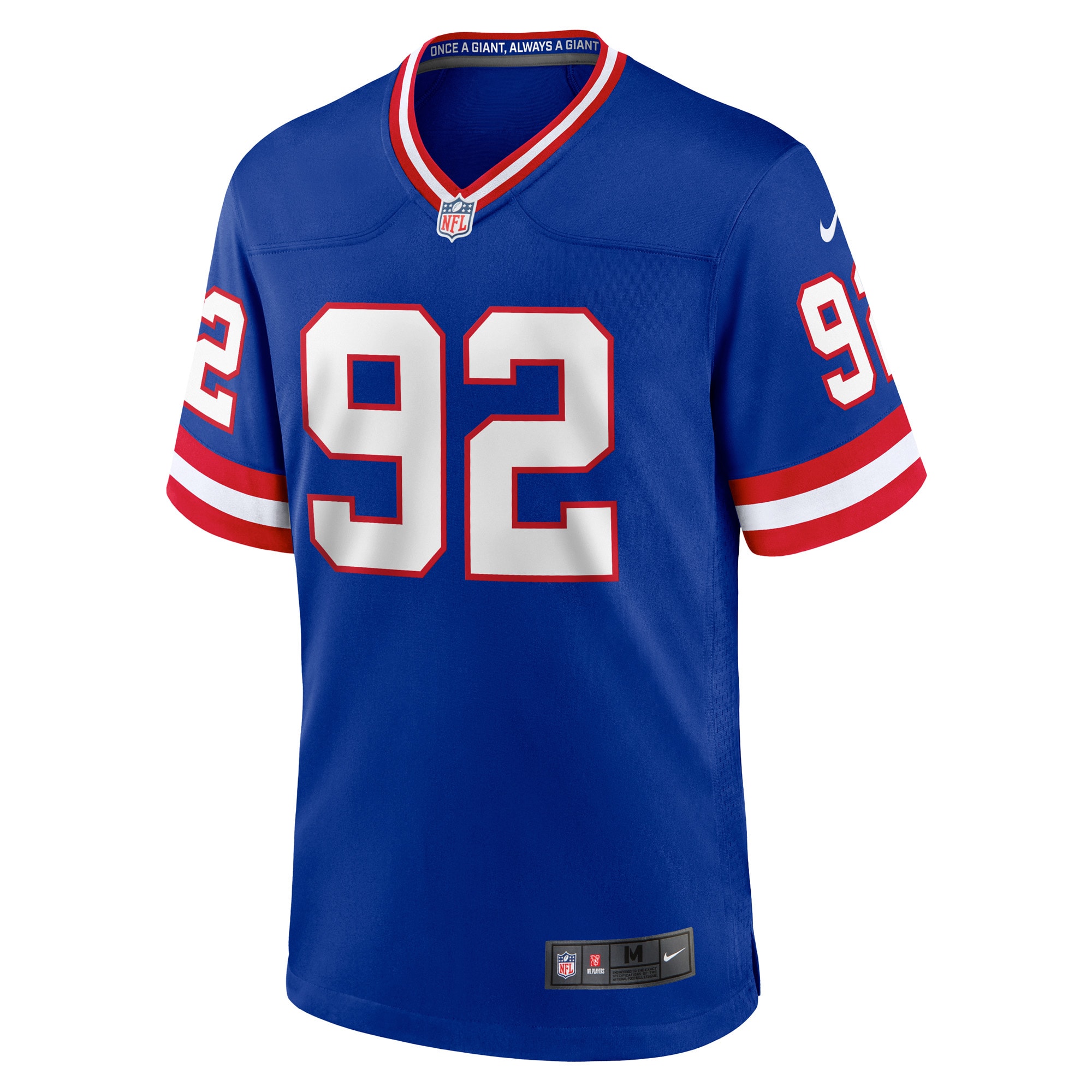 Alternative view of Michael Strahan New York Giants Classic Game Jersey - Men's