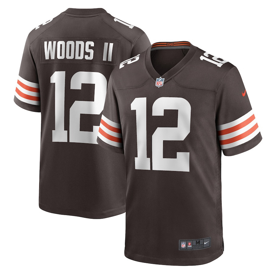 Michael Woods II #12 Cleveland Browns Game Jersey - Men's | Brown