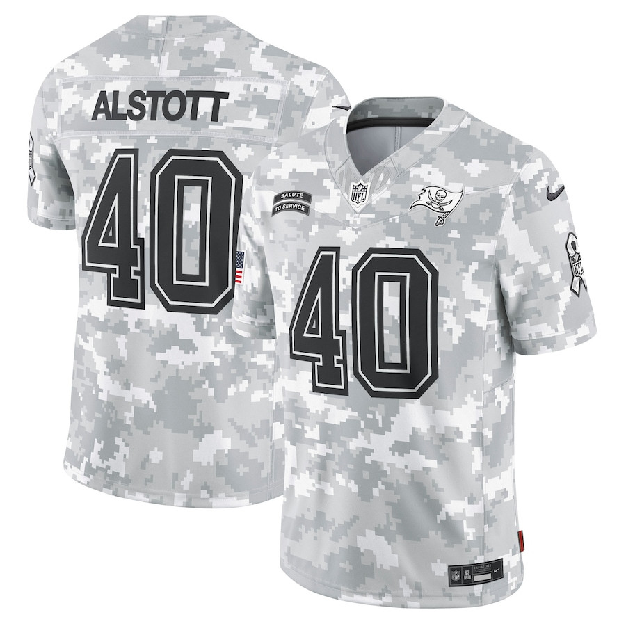 Mike Alstott #40 Tampa Bay Buccaneers Salute To Service Limited Jersey - Men's | Arctic Camo