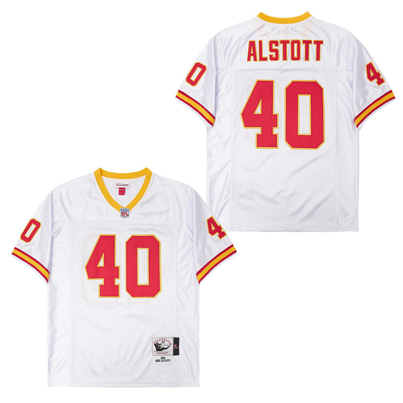 Mike Alstott #40 Tampa Bay Buccaneers Throwback Game Jersey - Men's | White - Image 2