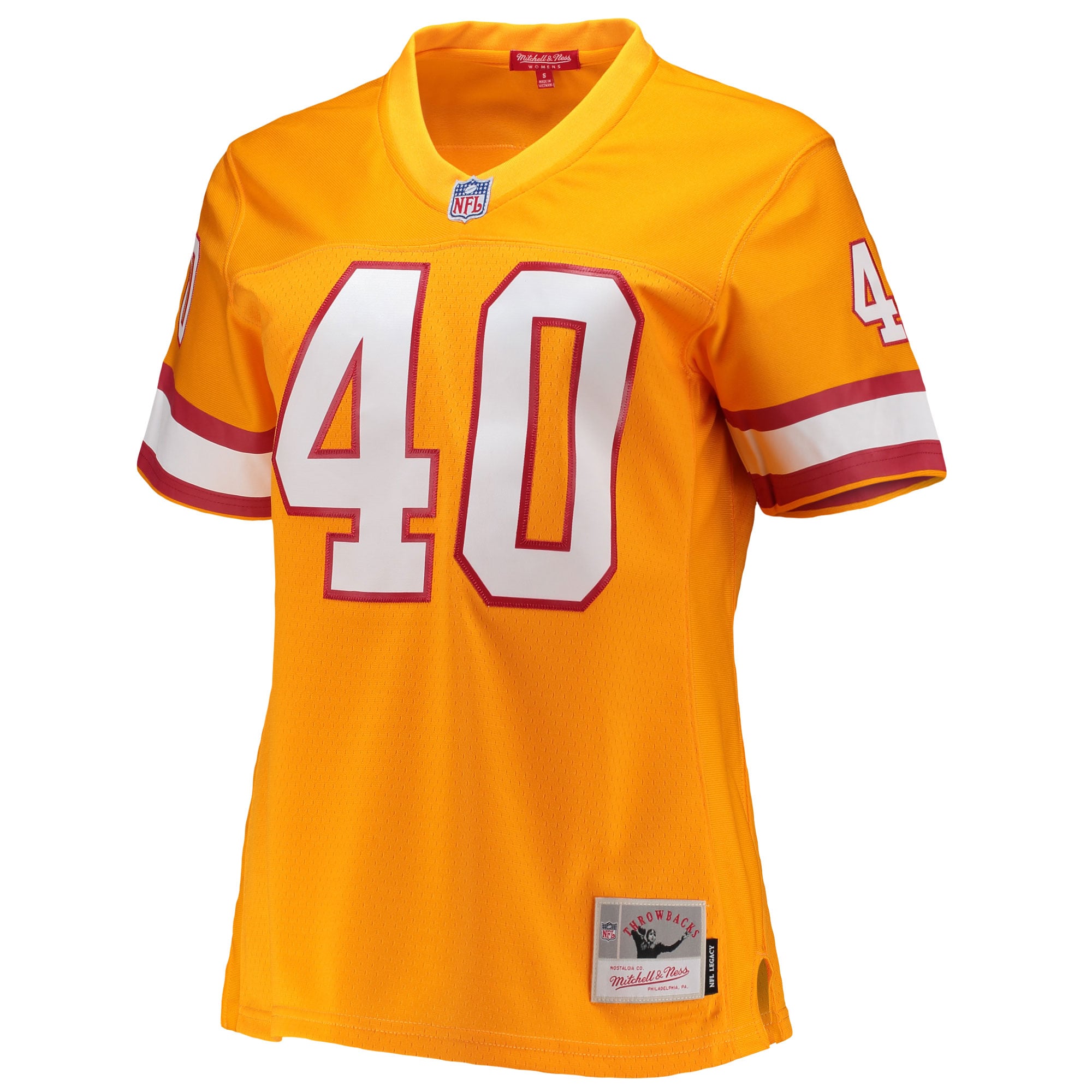 Alternative view of Mike Alstott Mitchell & Ness Tampa Bay Buccaneers Game Jersey - Women's