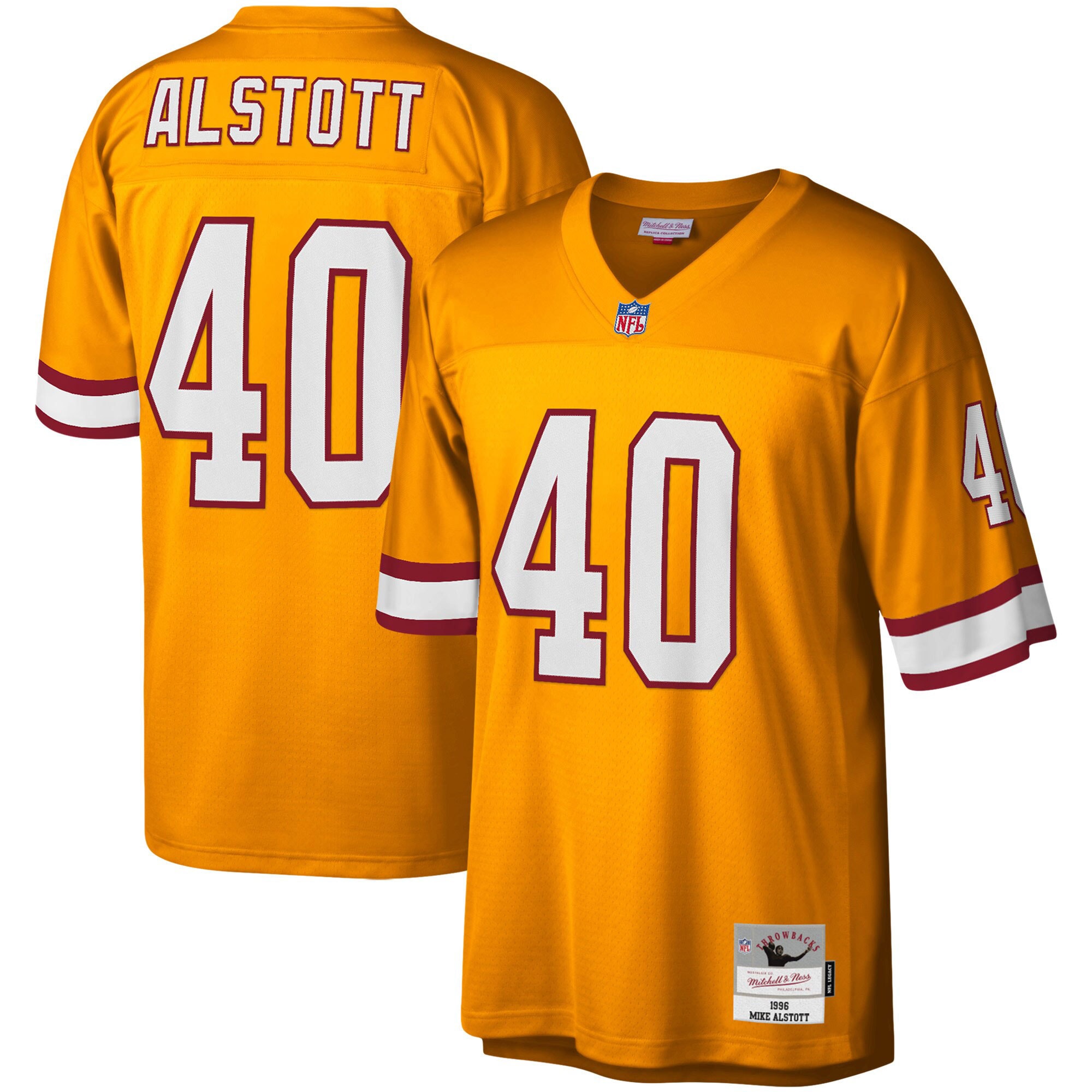 Mike Alstott Mitchell & Ness Tampa Bay Buccaneers Retired Player Game Jersey - Men's
