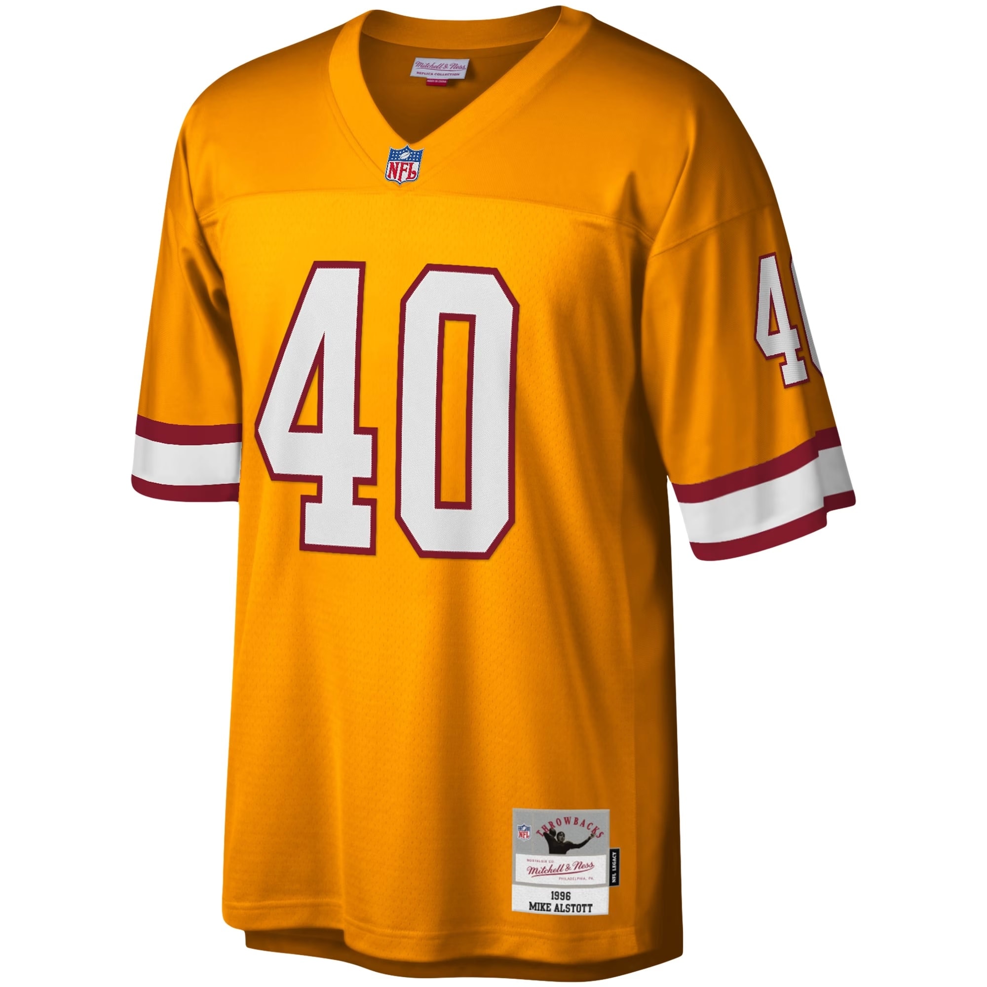 Alternative view of Mike Alstott Mitchell & Ness Tampa Bay Buccaneers Retired Player Game Jersey - Youth