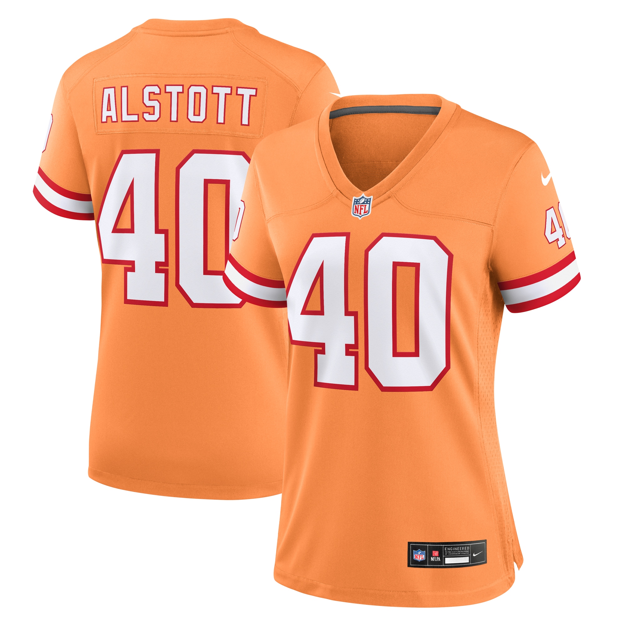 Mike Alstott Tampa Bay Buccaneers Throwback Game Jersey - Women's