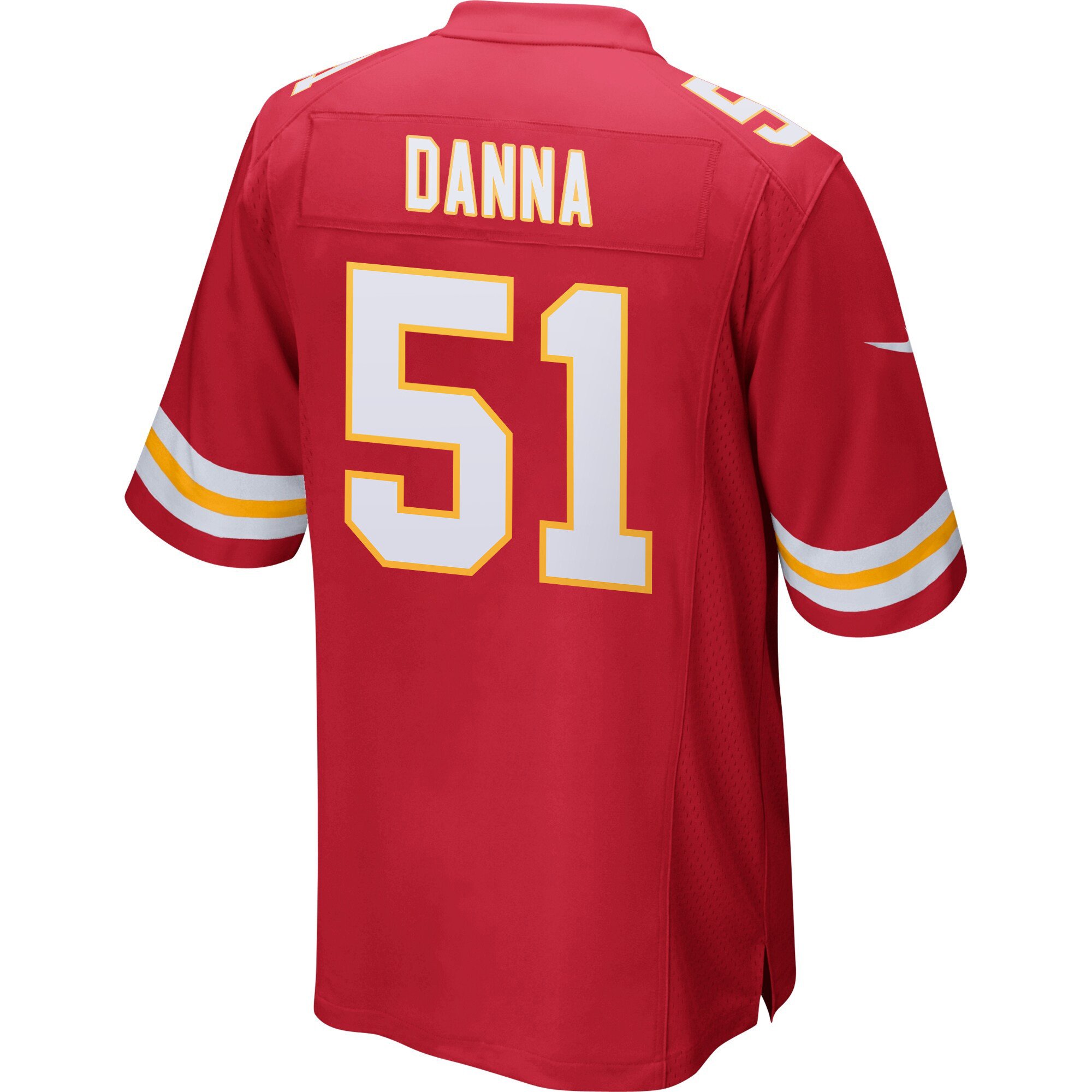 Alternative view of Mike Danna #51 Kansas City Chiefs Super Bowl LIX Champions Patch Legend Jersey - Men's | Red