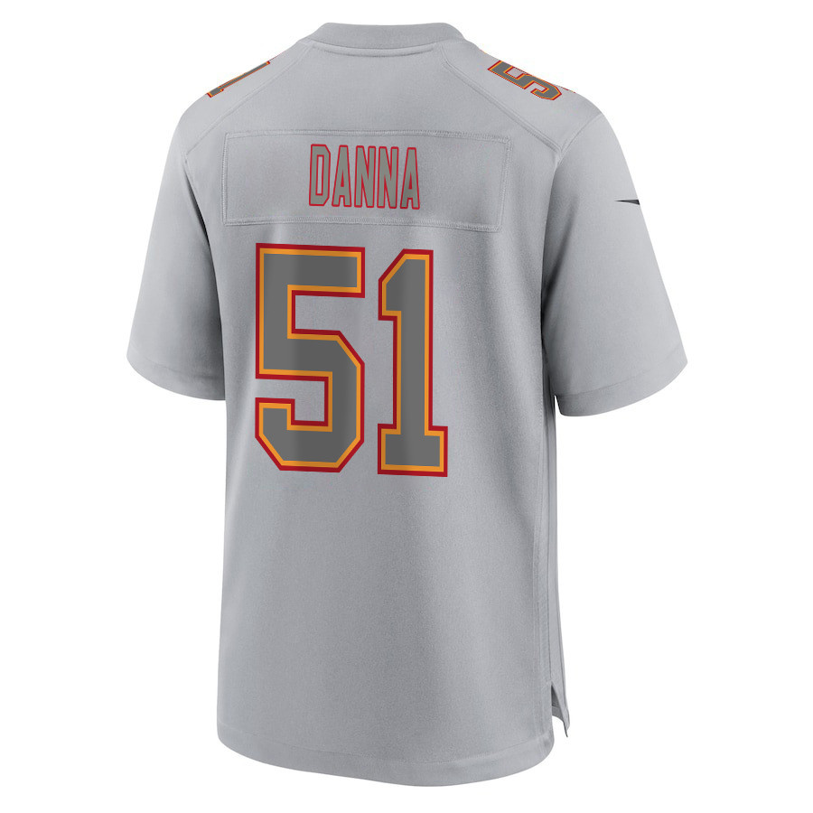 Mike Danna #51 Kansas City Chiefs Super Bowl LVIII Champions 4X Game Jersey - Men's | Gray - Image 3
