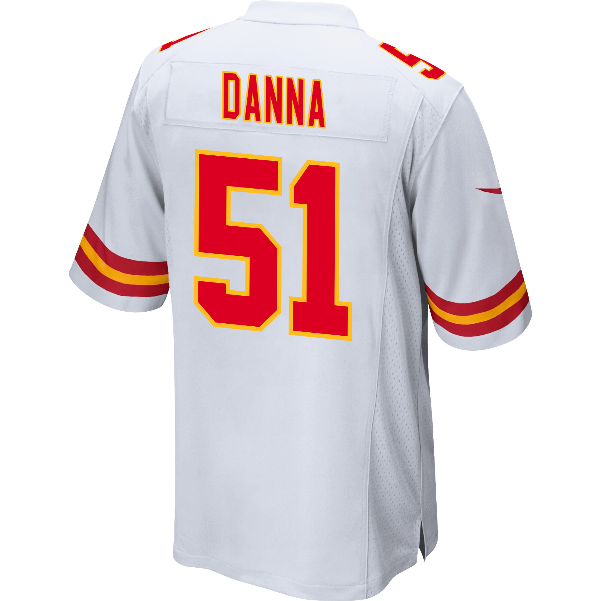 Mike Danna #51 Kansas City Chiefs Super Bowl LVIII Champions 4X Game Jersey - Men's | White - Image 3