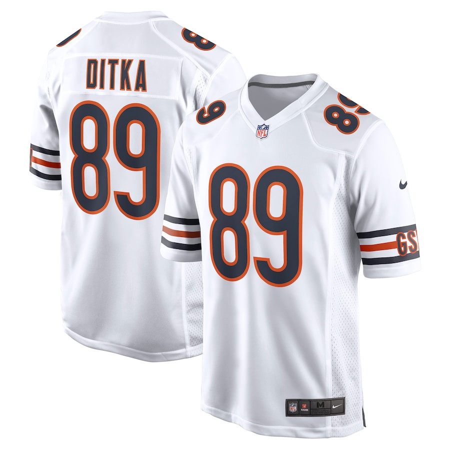 Mike Ditka #89 Chicago Bears Game Jersey - Men's | White