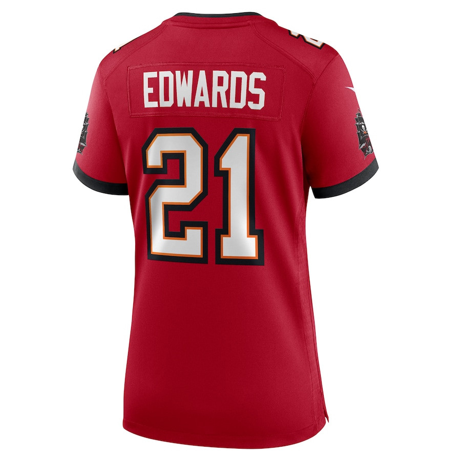 Mike Edwards #21 Tampa Bay Buccaneers Game Jersey - Women's | Red - Image 3